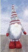 Silver Sparkle Boyb Gnome Stander Decor
