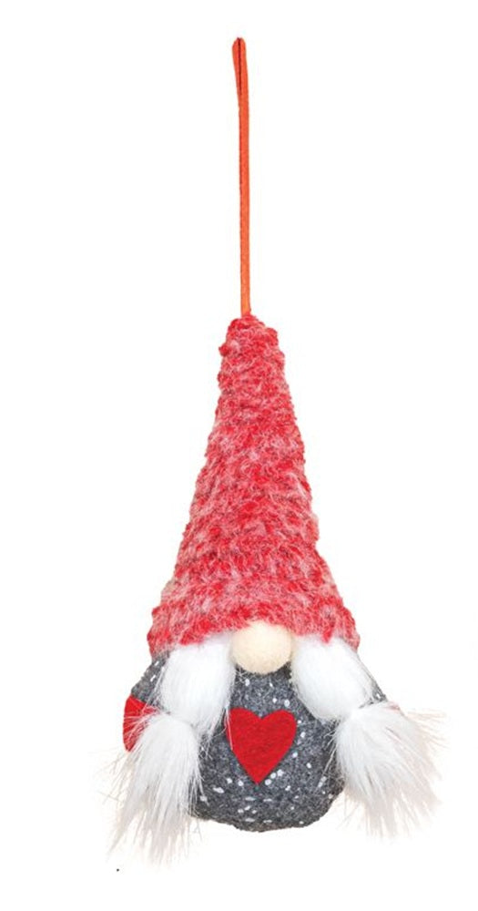 Heartfelt Girl Gnome Ornament