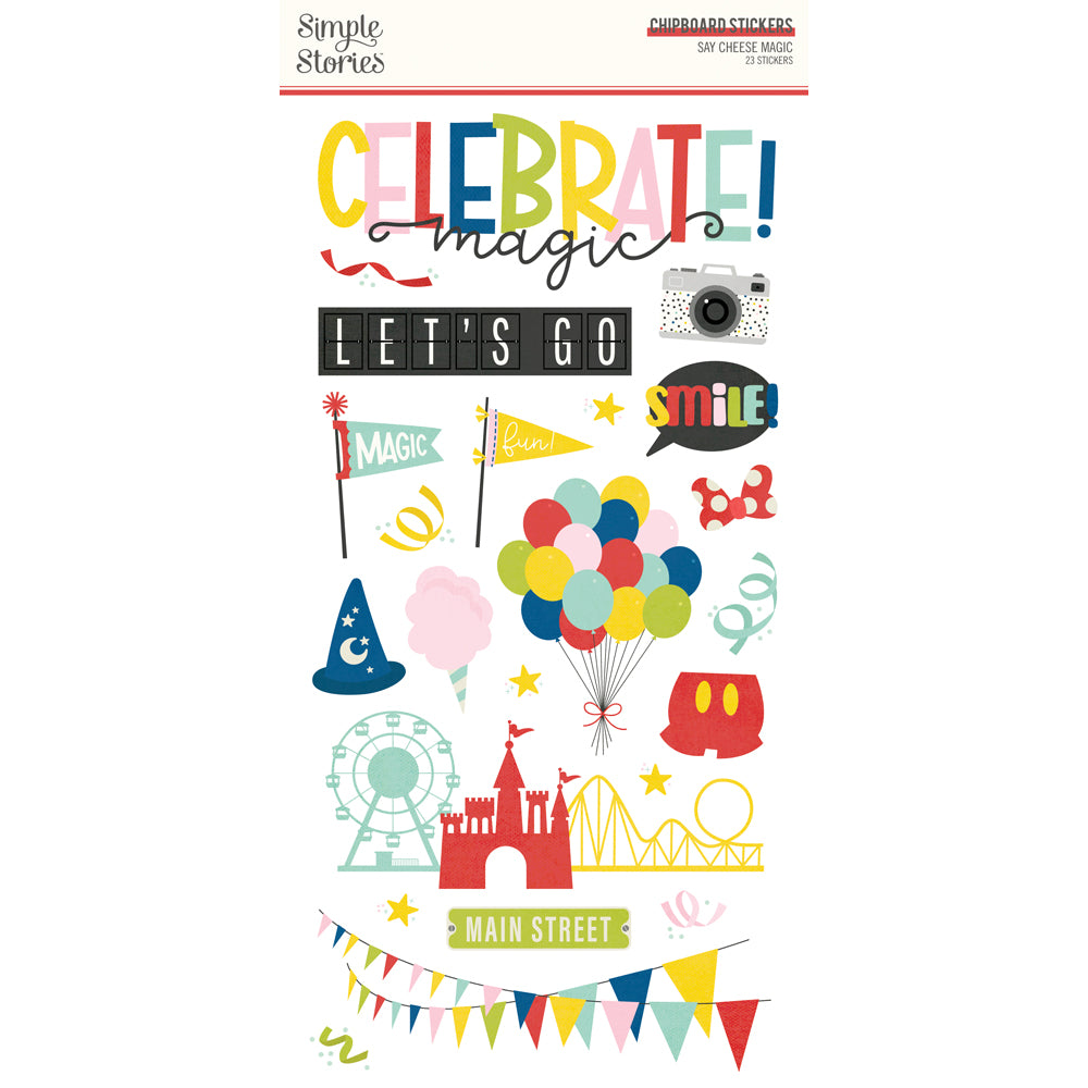 Simple Stories Magic At the Park Chipboard Stickers