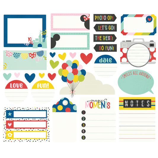 Say Cheese - Magic At The Park - Journal Bits Die Cuts Set - 29 Pieces