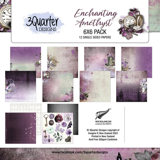 3Quarter Designs Enchanting Amethyst 6x6 Paper Pack
