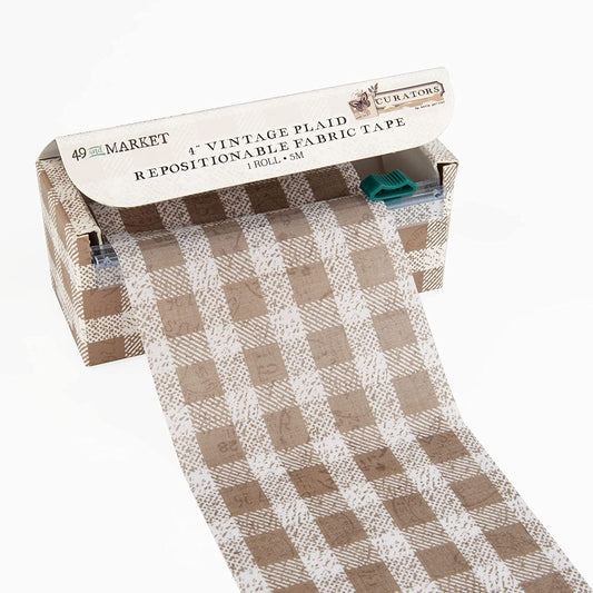 Vintage Plaid Repositionable Plaid Tape - 49 and Market Curators Market