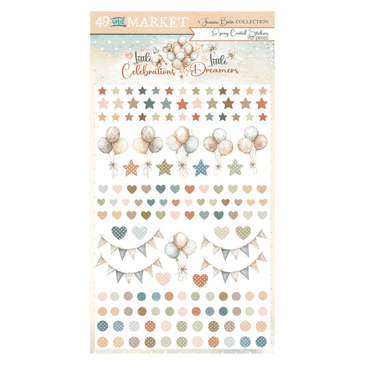 49 and Market Little Celebrations Little Dreamers Epoxy Stickers