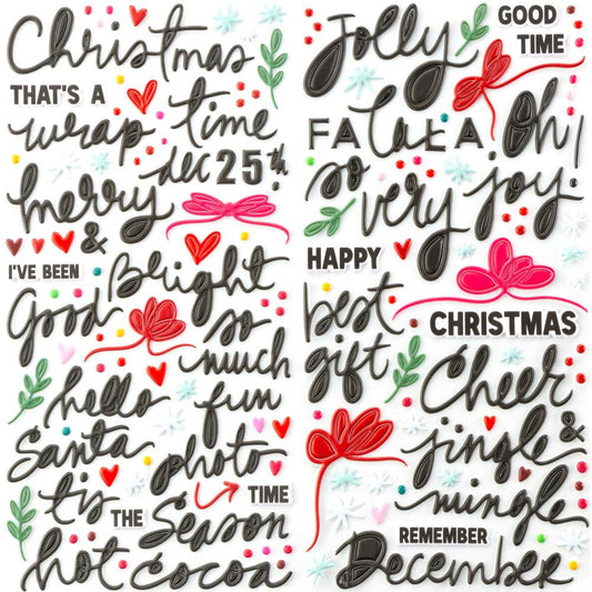 Mistletoe Memories Puffy Stickers