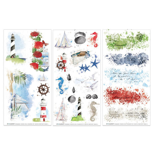 49 and Market Summer Porch RubOns