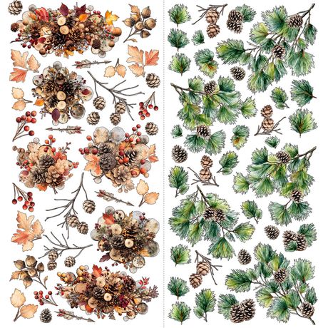 Timber and Tweed Lasercut Floral Elements