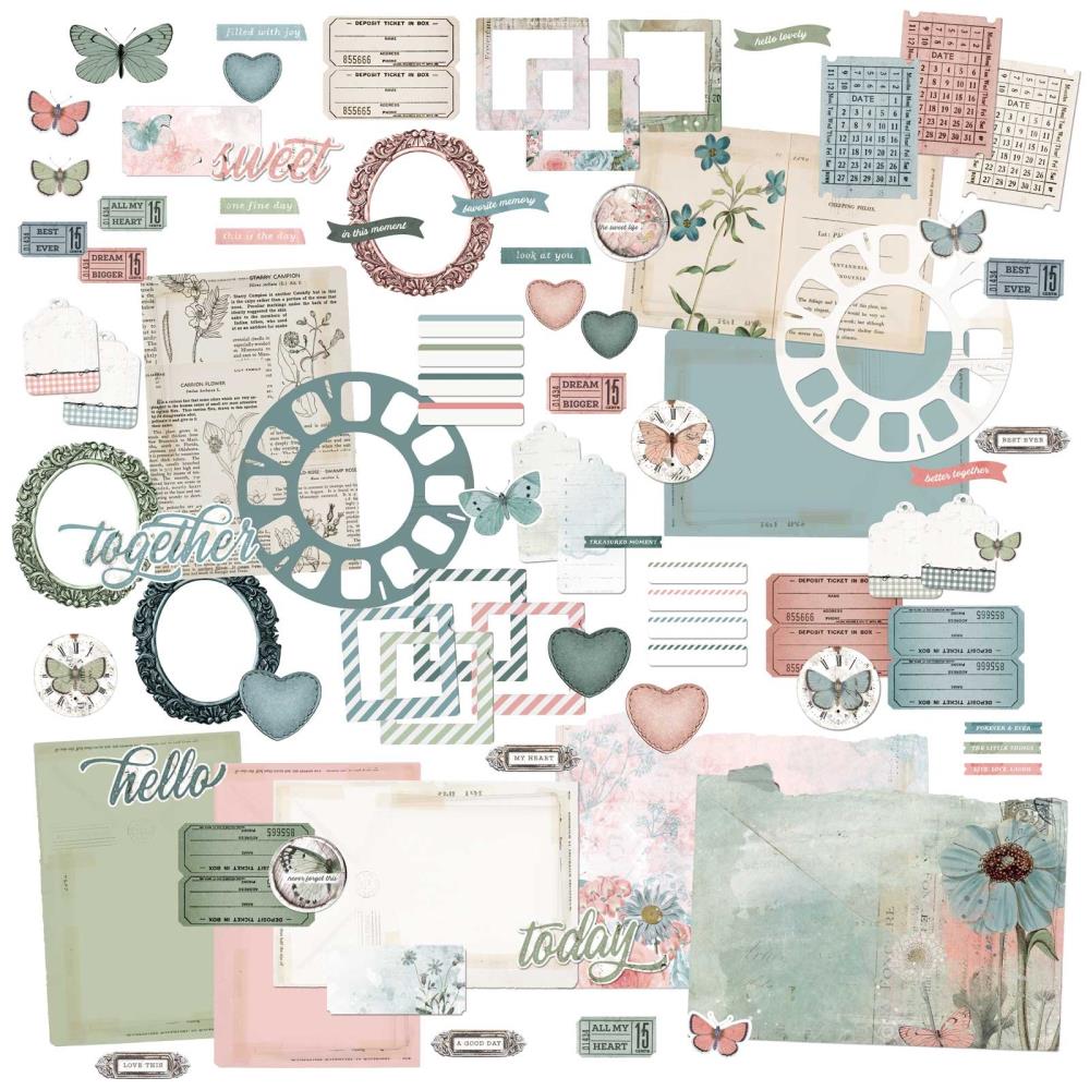 Vintage Artistry Tranquility Ephemera Bits - 49 and Market
