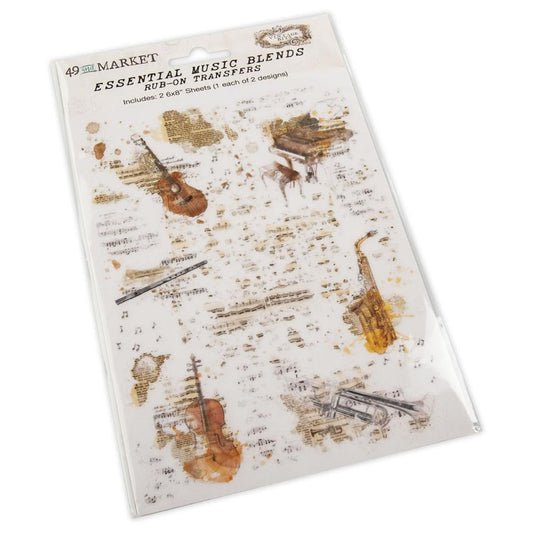 49 and Market Vintage Bits Music Blends RubOns