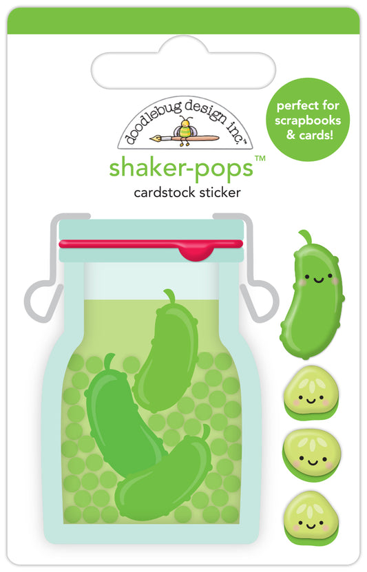 Doodlebug Farmers Market Big Dill pickle Shaker Pop Stickers