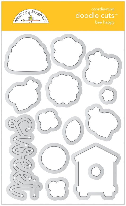 Bee Happy Doodle Cuts Die Cuts Set