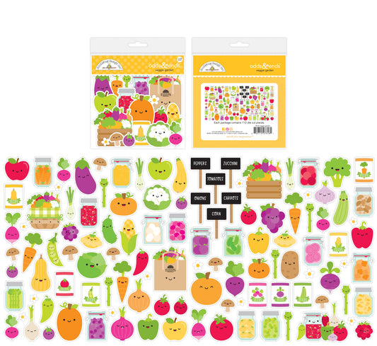 Doodlebug Farmer's Market Veggie Garden Odds & Ends Die Cuts