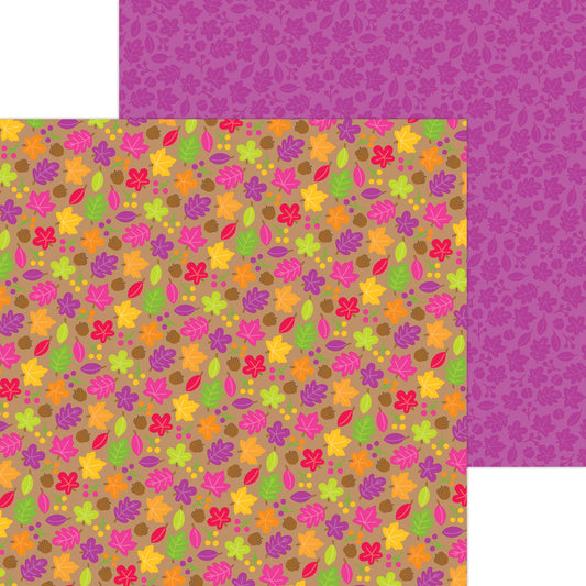Echo Park Farmer's Market Falling Leaves Scrapbook Paper