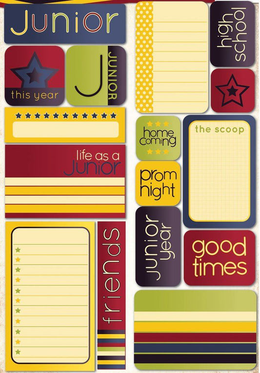 Reminisce Making the Grade Junior Stickers