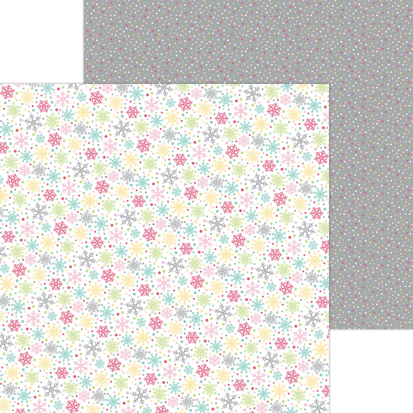 Snow Bright Tinsel Time Scrapbook Paper by Doodlebug Designs