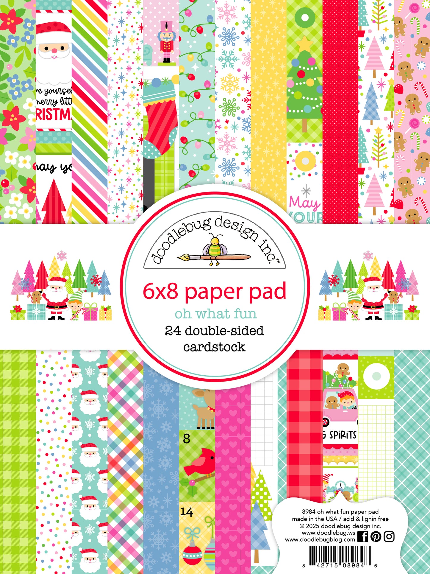 Doodlebug Designs Oh What Fun 6x8 Paper Pad