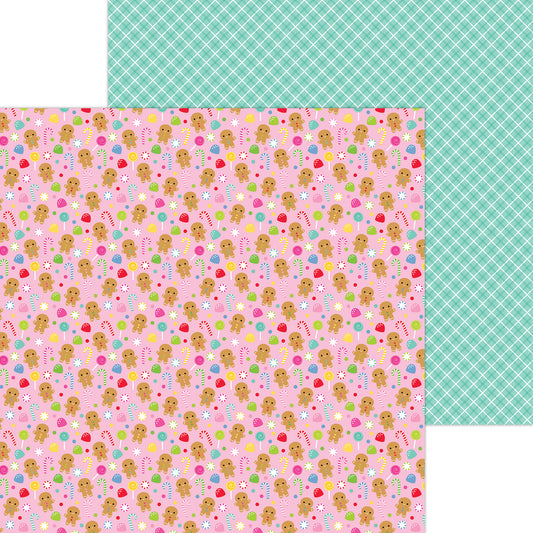 Cookies & Candy Oh What Fun Scrapbook Paper by Doodlebug