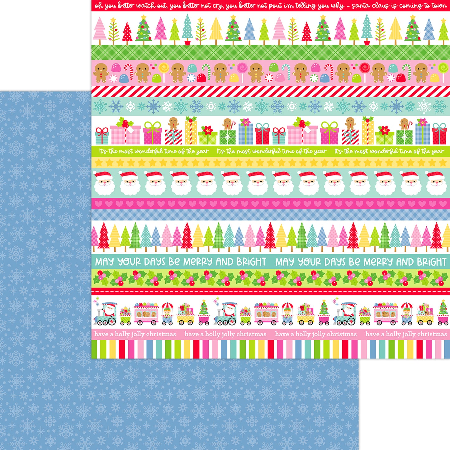 Doodlebug Oh What Fun Christmas Eve Scrapbook Paper