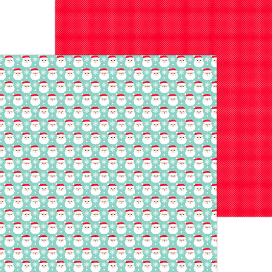 Doodlebug Designs Here Comes Santa - Oh What Fun Scrapbook Paper