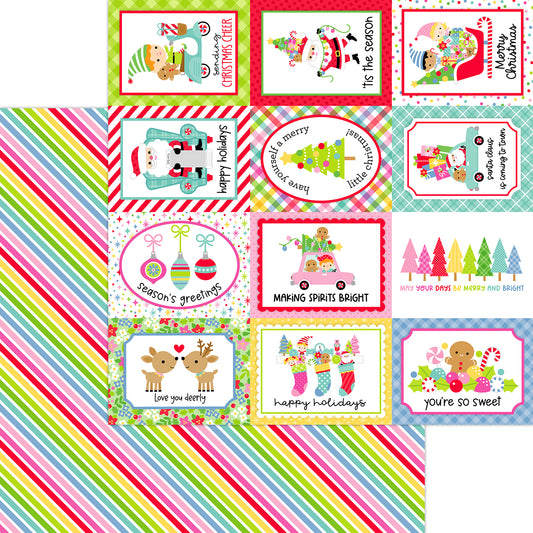 Merry and Bright - Oh What Fun Scrapbook Paper by Doodlebug Designs