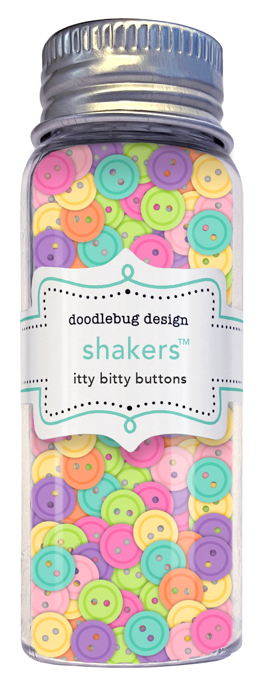 Doodlebug Designs Itty Bitty Button Shaker Embellishments
