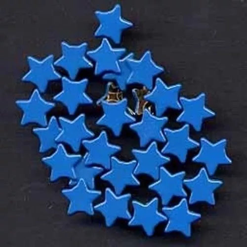 Blue Mini Star Brads Paper Fasteners