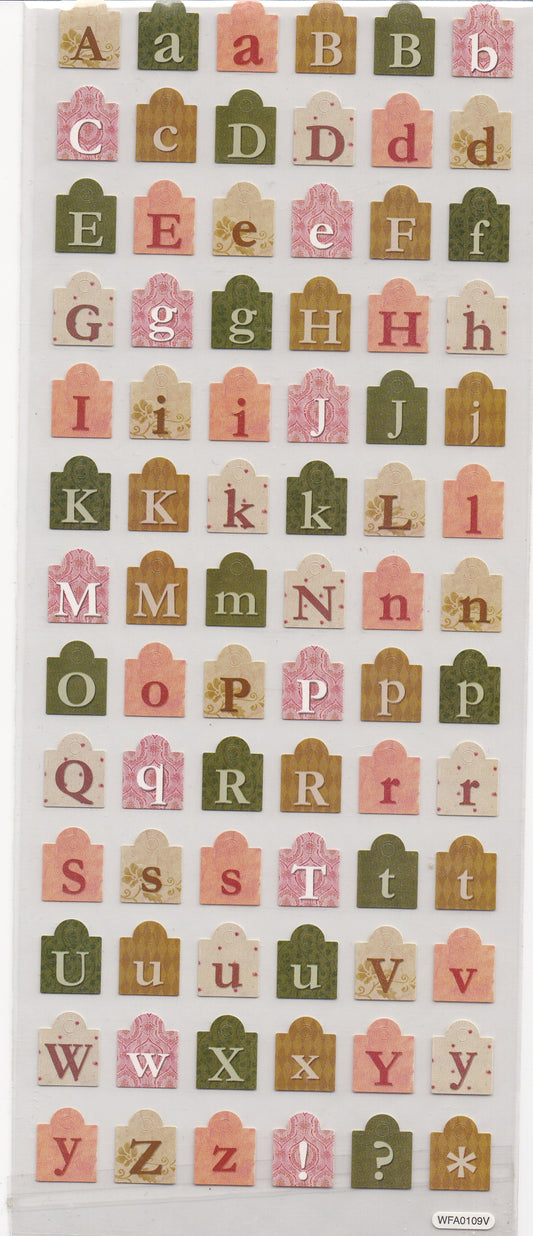 Alphabet Stickers