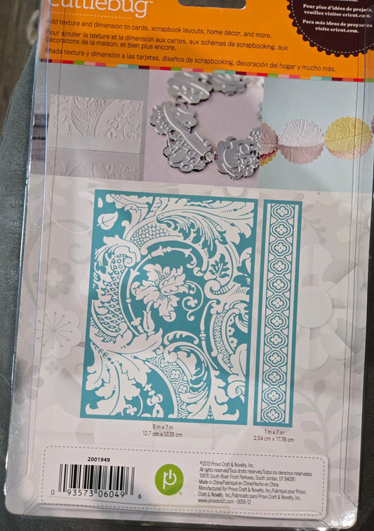 Anna Griffin Acanthus Cuttlebug Embossing Folder Set