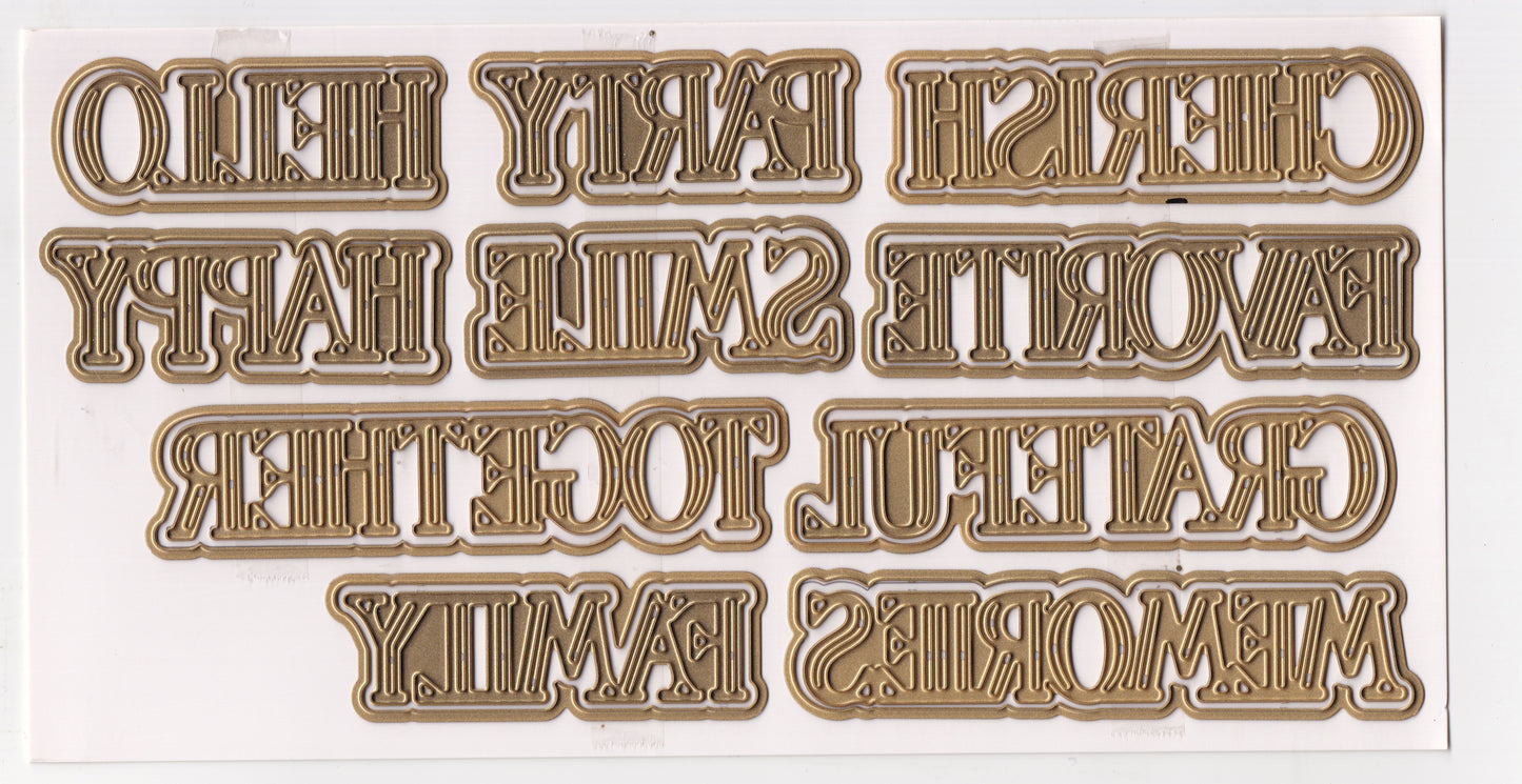 Anna Griffin Crop at Home 3 Title Dies Set