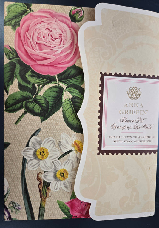 Anna Griffin Flower Pot Decoupage Die Cuts Set