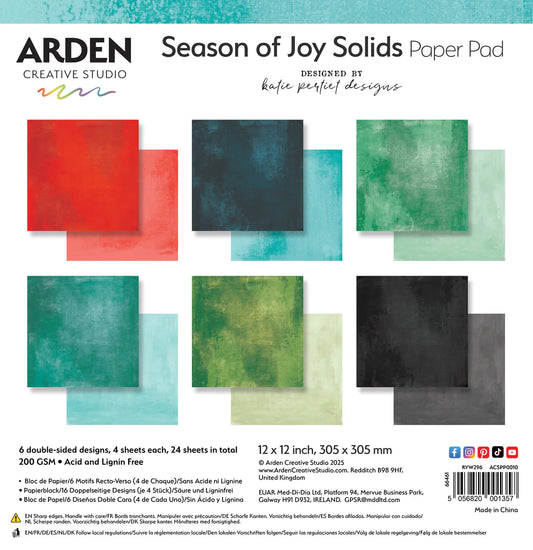 Season of Joy Solids 12in x 12in Paper Pad