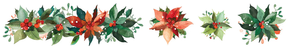 Arden Creative Studio Season of Joy Poinsettia Kiss-Cut PET Tape