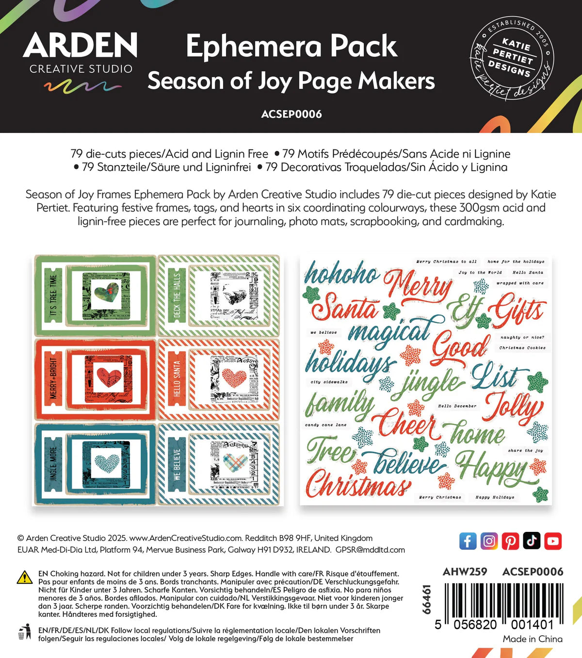 Season of Joy Page Makers Ephemera Set - Arden Creative Studio