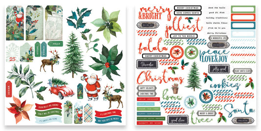 Season of Joy Christmas Die Cut Ephemera Set