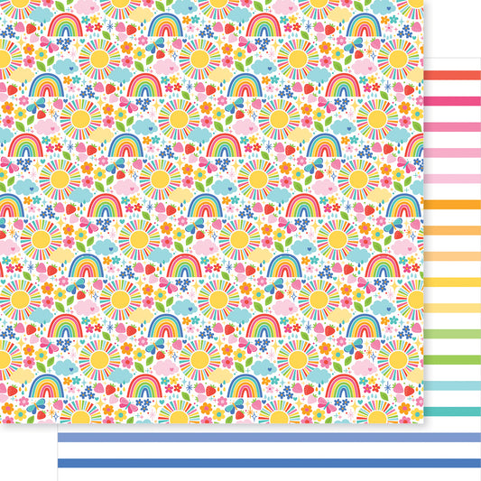 Bella Blvd Walking on Sunshine Sunshine Party Scrapbook Paper