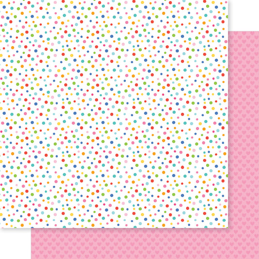 Bella Blvd Walking on Sunshine Bright Side Dots Scrapbook Paper