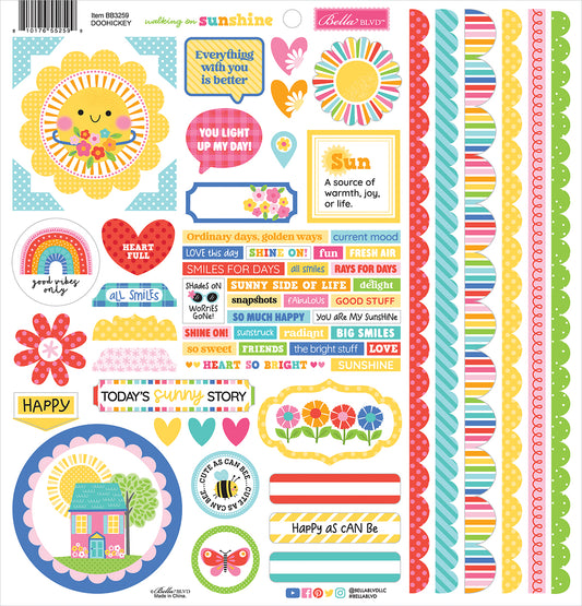 Walking On Sunshine Stickers by Bella Blvd