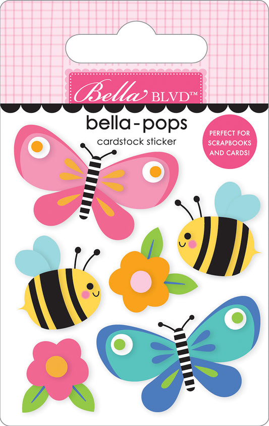 Butterfly Wings of Sunshine 3d Bella Pops Stickers