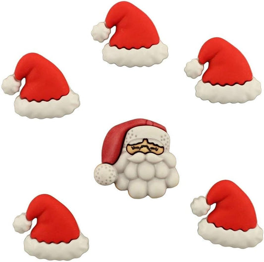 Santas Hat Rack Button set