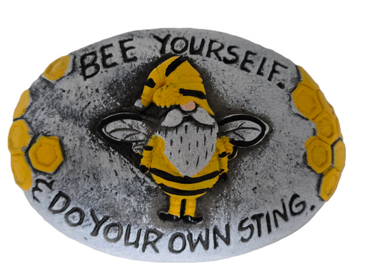 Bee Gnome Decorative rock Decor