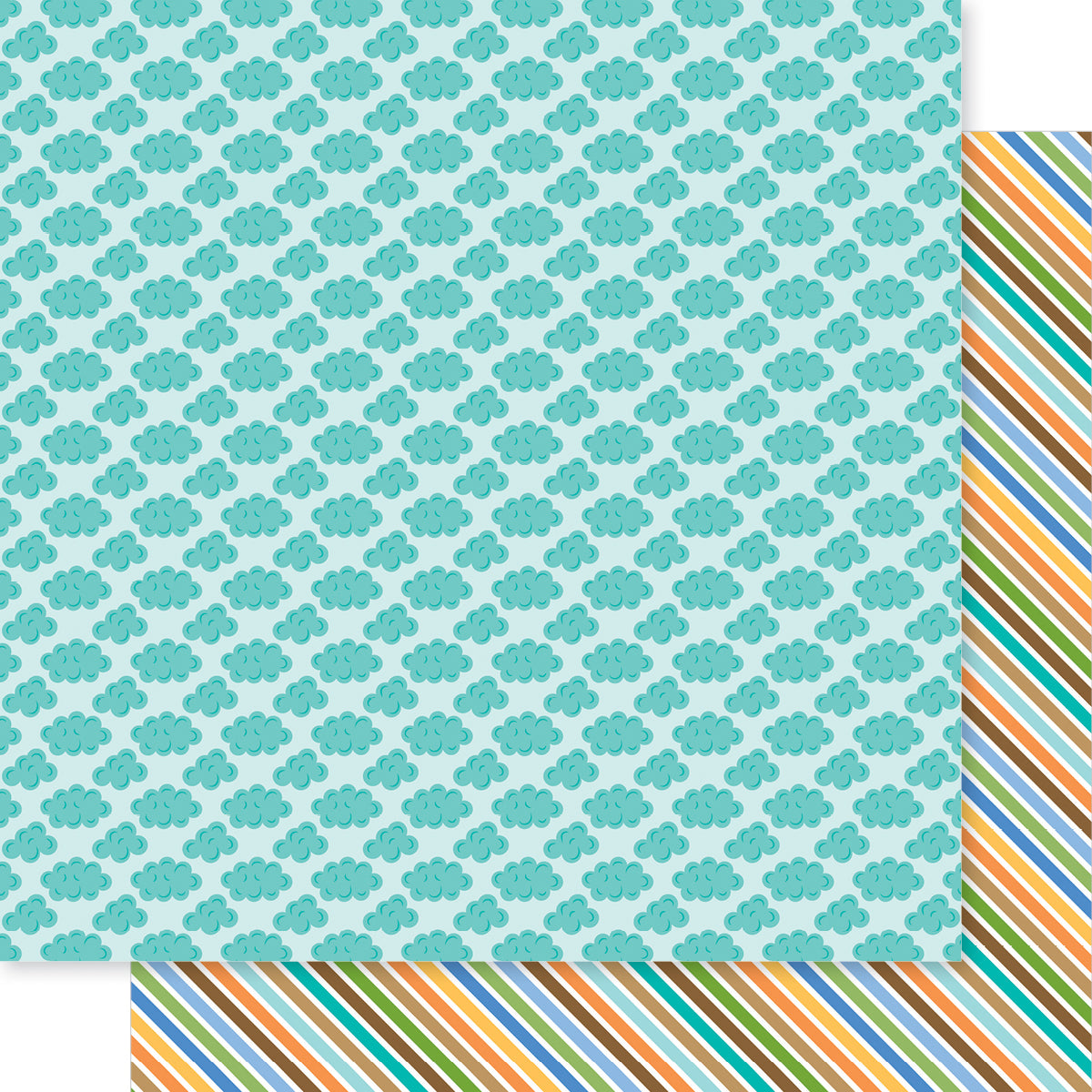 Bella Blvd Adventure Awaits Wander Clouds Scrapbook Paper