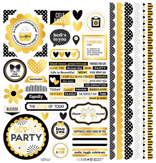 Bella Blvd Lets Celebrate Stickers