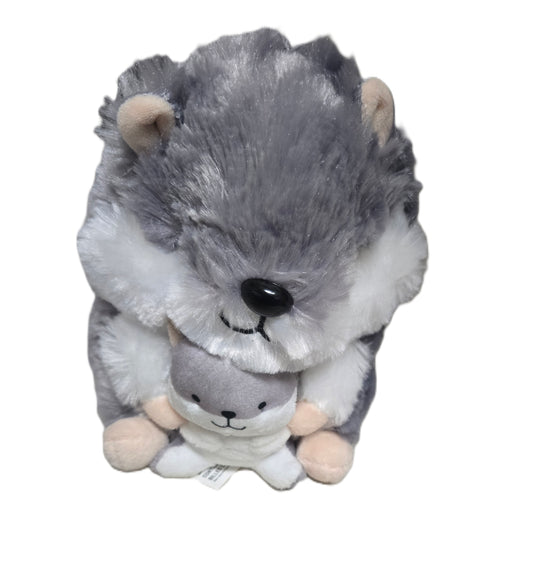 Belly Buddies Gray Hamster Plush