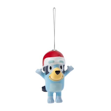 Santa Hat Bluey Christmas Ornament
