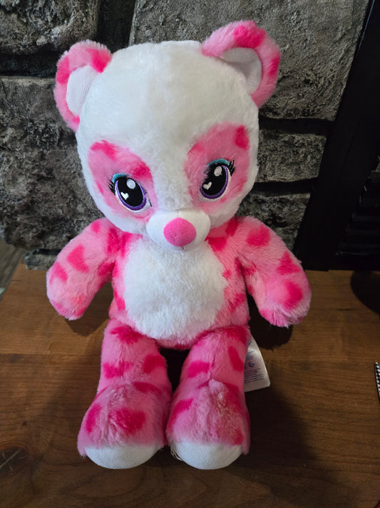Build a Bear Sweet Scent Panda Bear Pink White Hearts