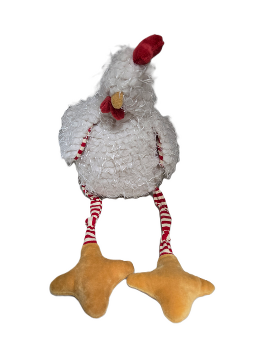 White Plush Rooster by Bunnies By the Bay