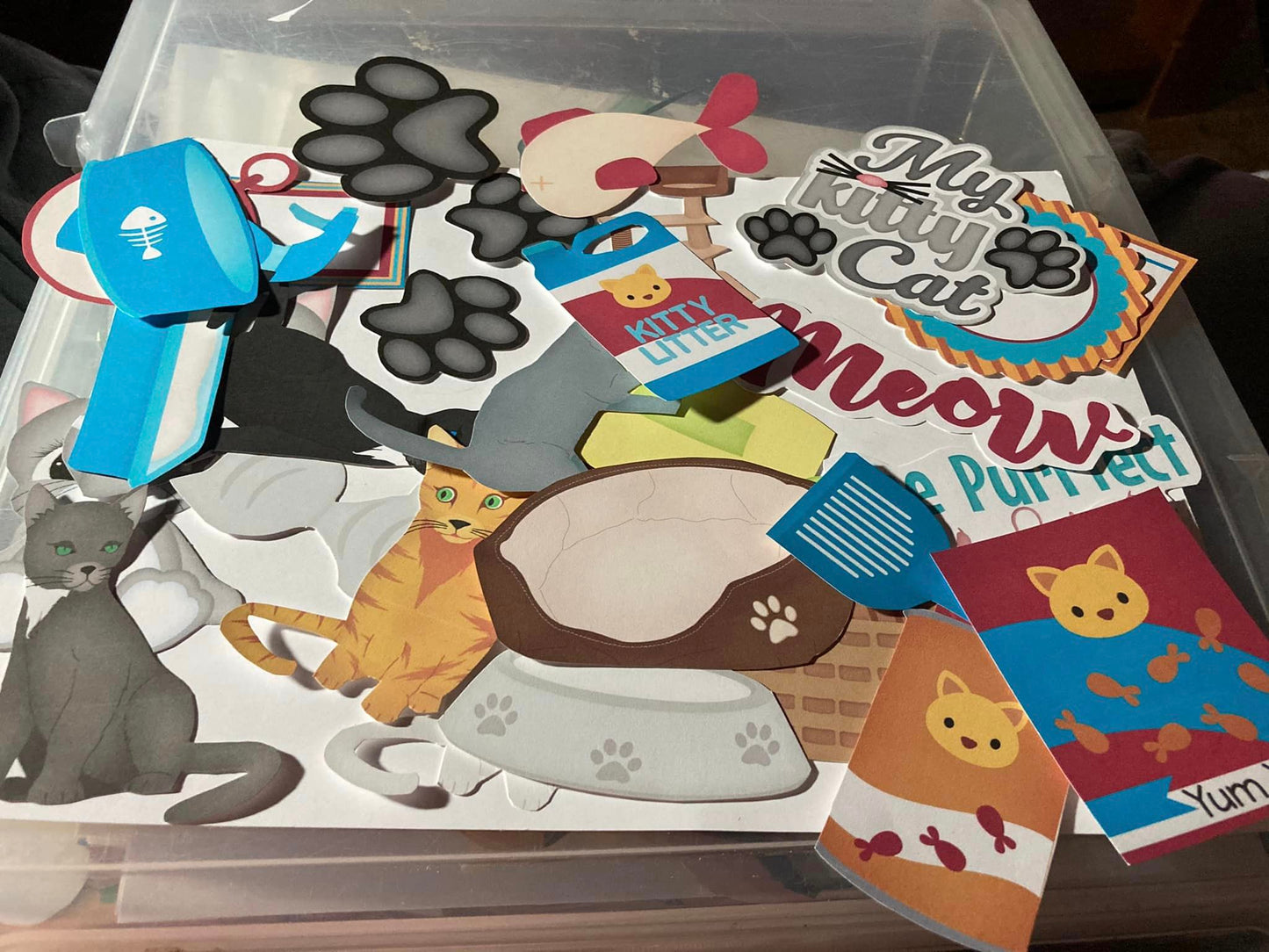 Cat Die Cut Embellishments Scrapbook Accents