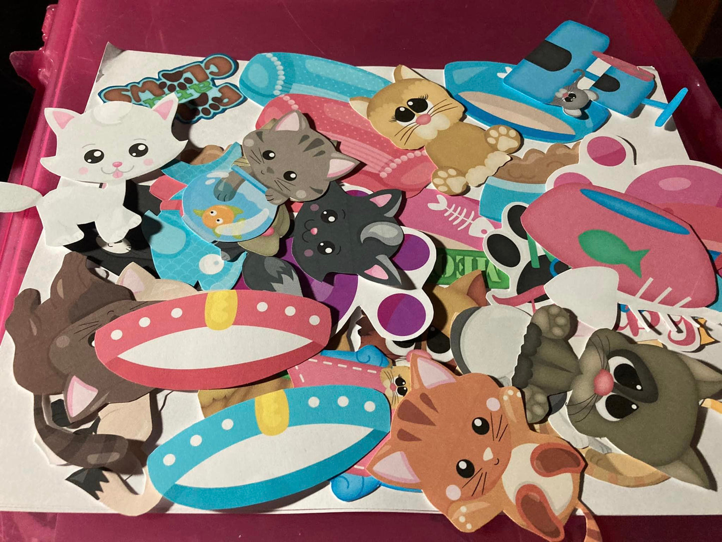 Cat Die Cut Embellishments Scrapbook Accents