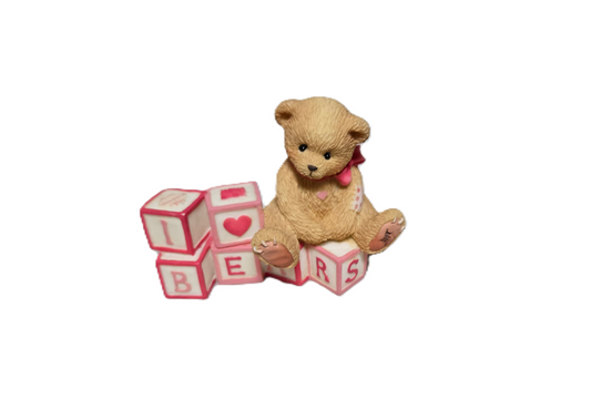 Cherished Teddies I Love Bears Blocks Figure