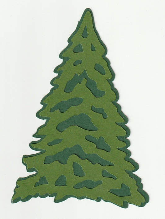 Christmas Tree Paper Piecing Die Cut