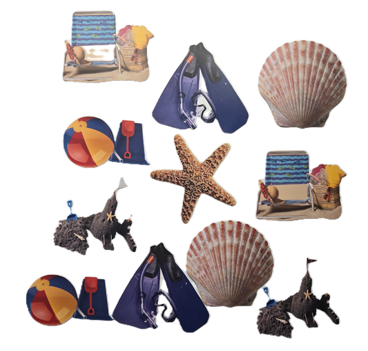Beach Photo Graphic Die Cuts